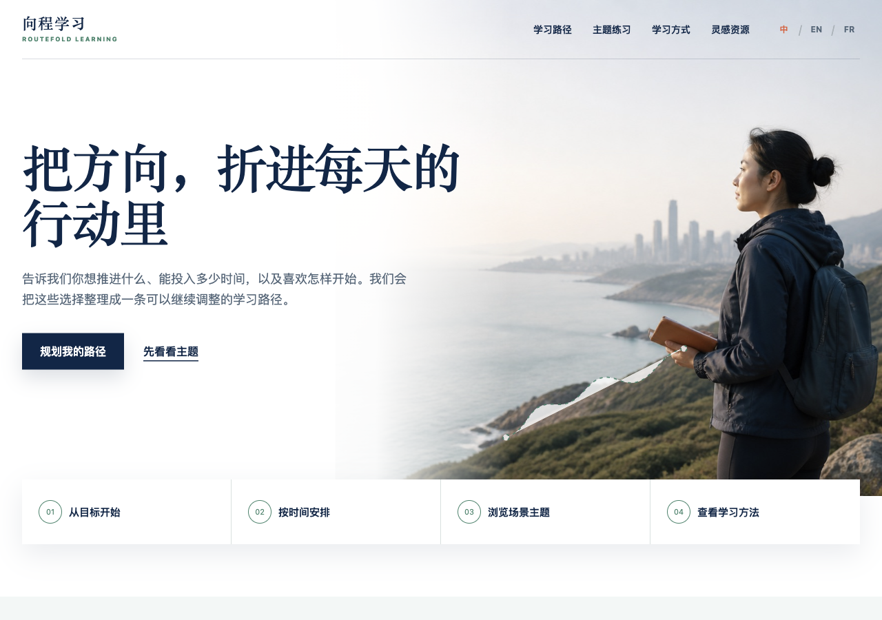 向程学习多语言网站:让学习目标转化为清晰的行动路径