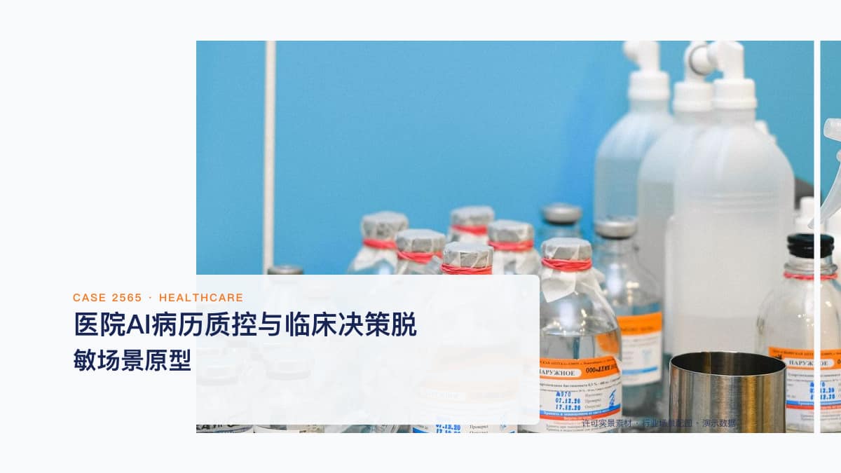 医院AI病历质控与临床决策脱敏场景原型:把CDSS、病历内涵质控与诊疗规范提醒装进医生工作站