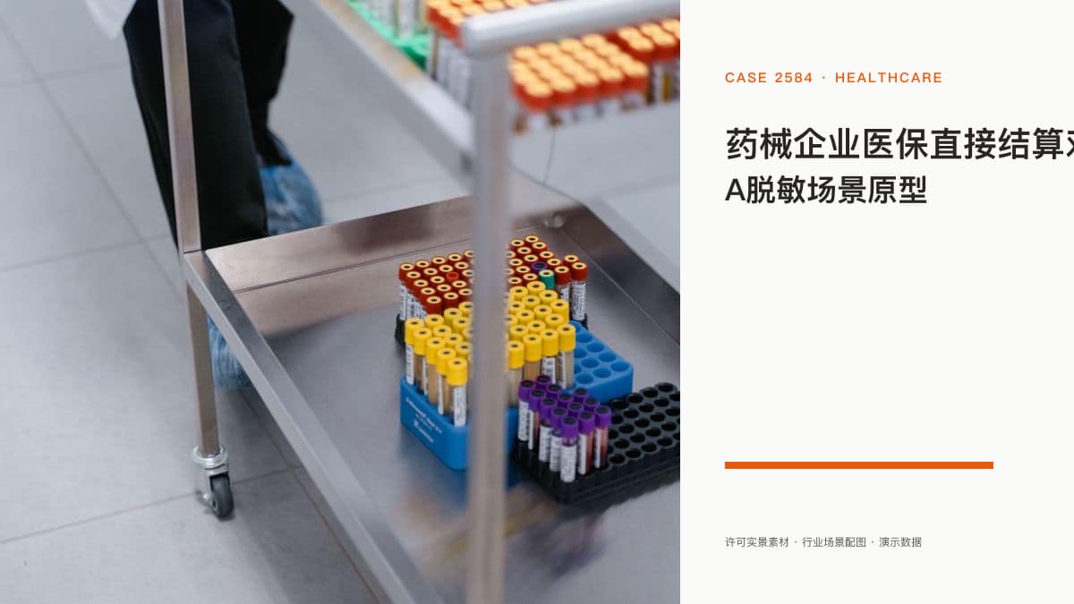 药械企业医保直接结算对账RPA脱敏场景原型：29省货款结算从6个月压到次月底，把多省结算平台的对账装进一条自动化流水线