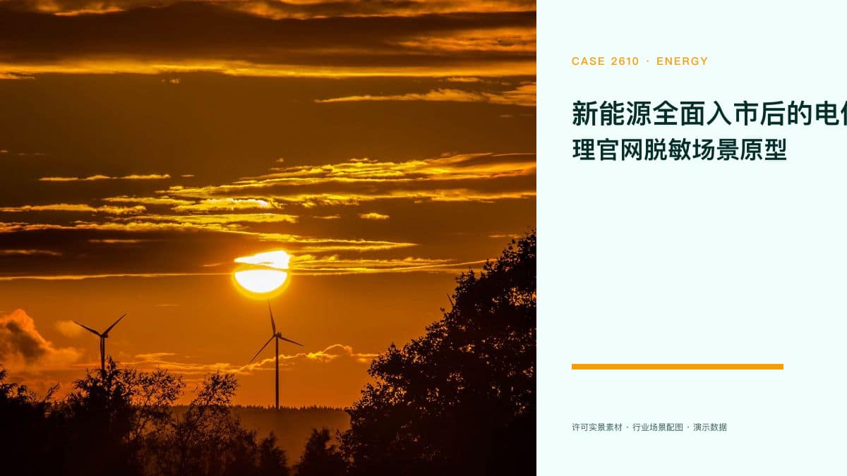 新能源全面入市后的电价风险管理官网脱敏场景原型：18.89亿千瓦装机直面现货波动，把入市策略、风险台账与政策档案装进同一个官网