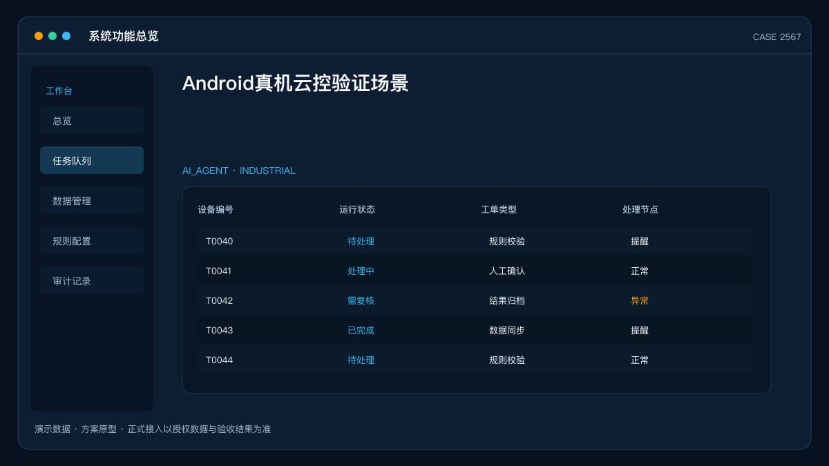 Android 真机云控验证场景：把设备接入、投屏触控和 MCP 指令放进同一套 Matrix Mobile 控制台